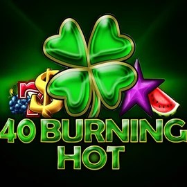 40 Burning Hot logo by Amusnet Interactive at Night Luck Casino40 Burning Hot