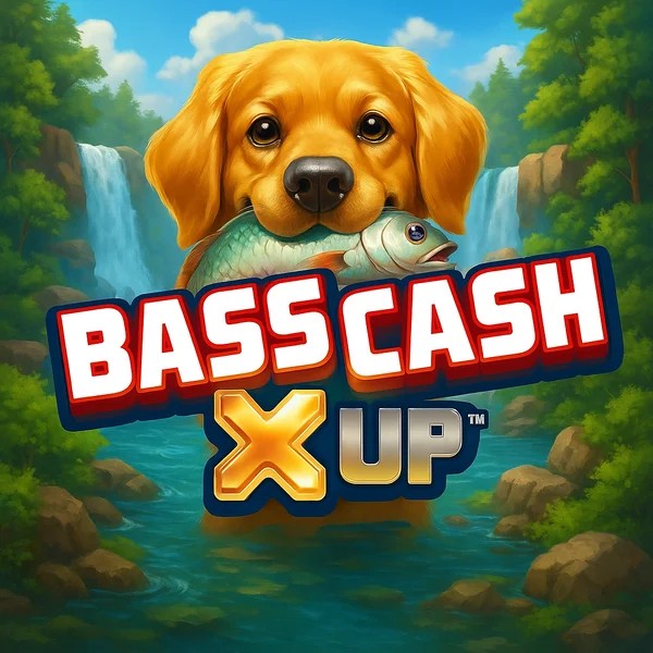 Bass Cash X UP logo by Alchemy Gaming at Night Luck CasinoBass Cash X UP