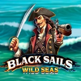 Black Sails Wild Seas slot logo by Infinity Dragon Studios at Night Luck CasinoBlack Sails Wild Seas