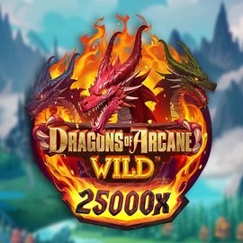 Logo of Dragons of Arcane Wild from Foxium at Night Luck Casino