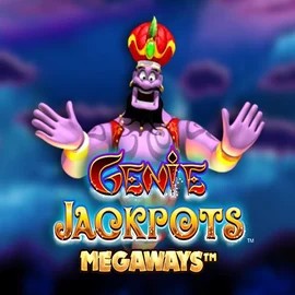 Logo of Genie Jackpots Megaways from Blueprint Gaming at Night Luck Casino