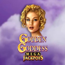 Logo of Golden Goddess Megajackpots from IGT at Night Luck Casino