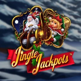 Jingle Jackpots slot logo by Dragon Gaming at Night Luck Casino