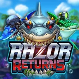 Razor Returns logo by Push Gaming at Night Luck CasinoRazor Returns