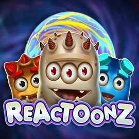 Official Slots logo: Reactoonz by Play'n GO at Night Luck Casino