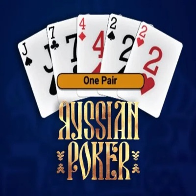 Russian Poker slot logo by OneTouch Games at Night Luck CasinoRussian Poker